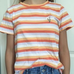 Madewell multicolored striped tee